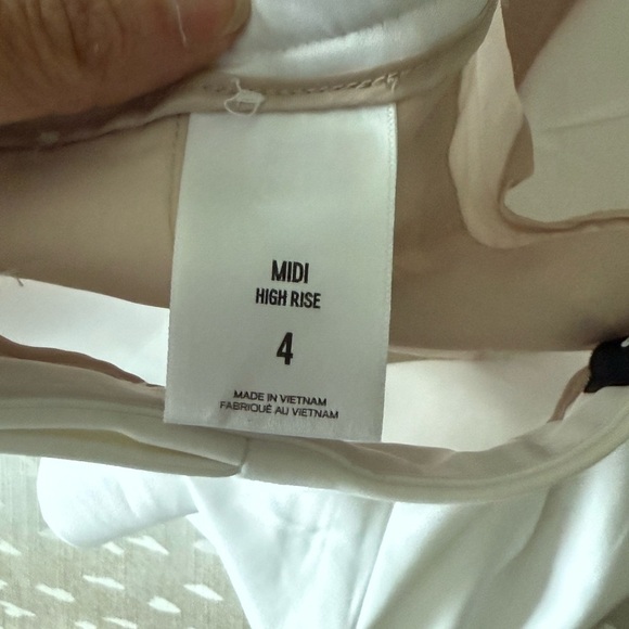 Abercrombie & Fitch Metallic Silver Top with white shorts - Picture 6 of 6